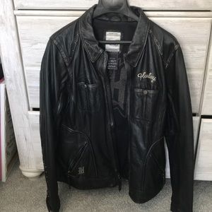 Harley Davidson Black Leather Riding Jacket